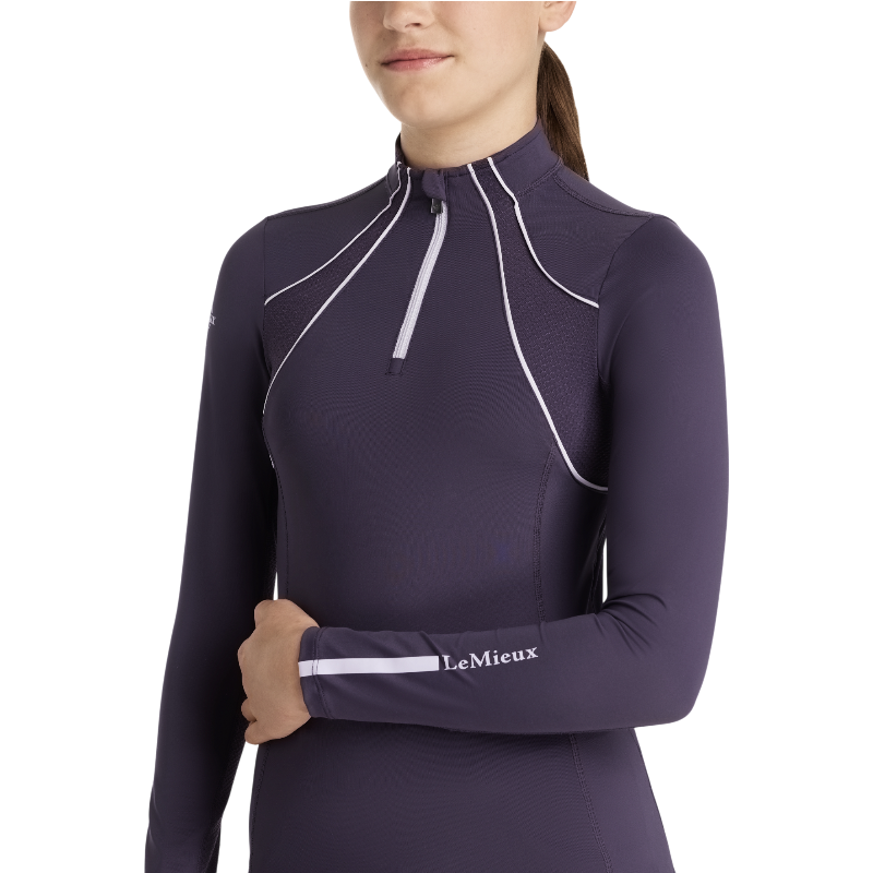 LeMieux - Baselayer manches longues enfant Rider Mia Mesh juniper | - Ohlala