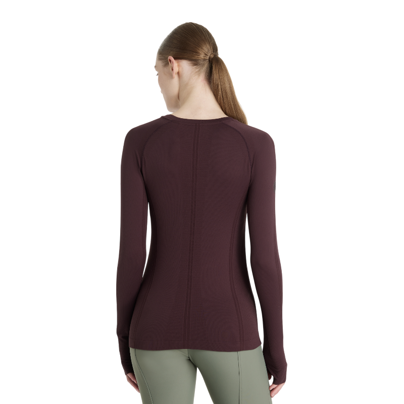 Lemieux - Baselayer manches longues femme Britney sans coutures damson | - Ohlala