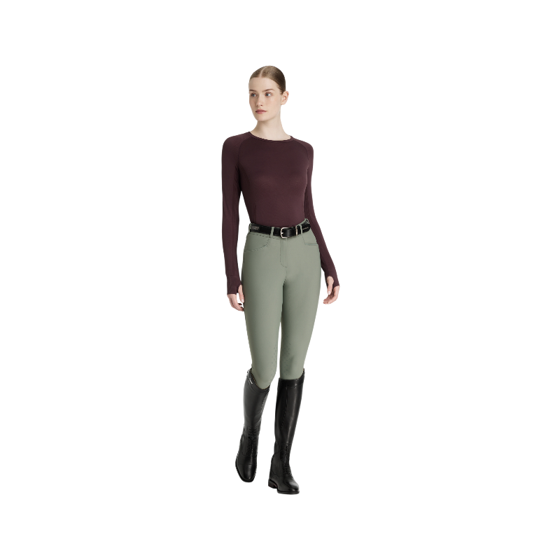 Lemieux - Baselayer manches longues femme Britney sans coutures damson | - Ohlala
