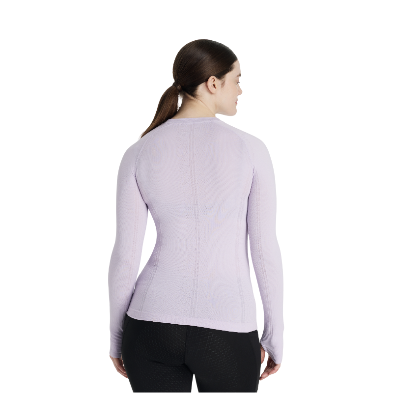 Lemieux - Baselayer manches longues femme Britney sans coutures lilac | - Ohlala