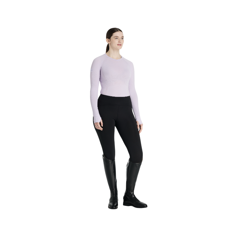 Lemieux - Baselayer manches longues femme Britney sans coutures lilac | - Ohlala