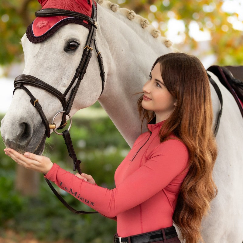 LeMieux - Baselayer manches longues femme Classique cranberry | - Ohlala