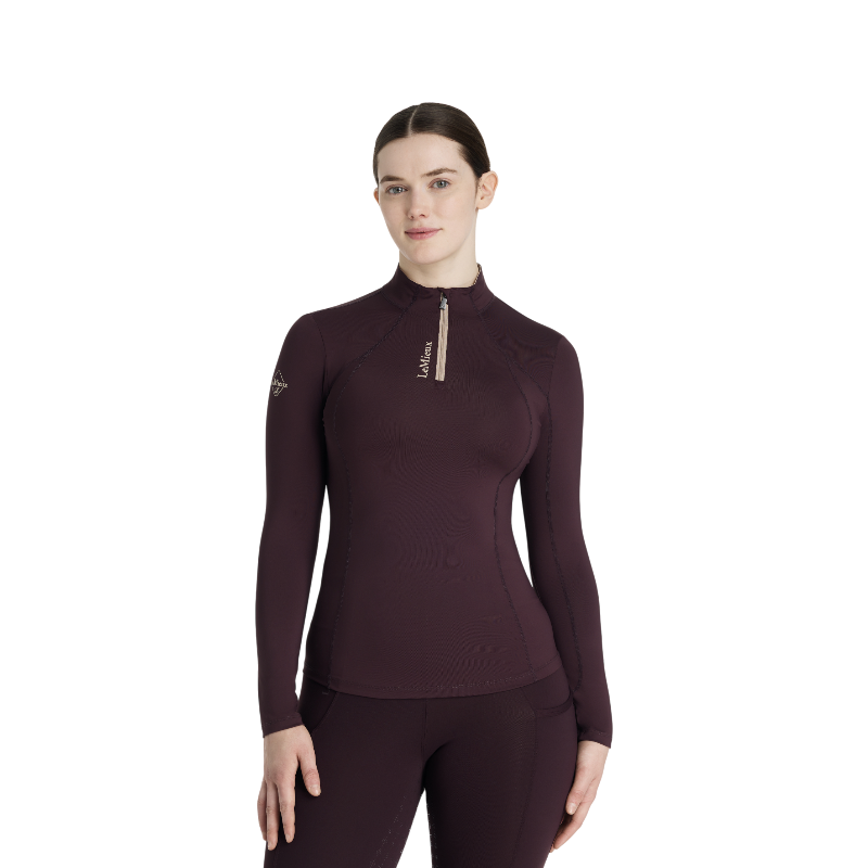 LeMieux - Baselayer manches longues femme Classique damson | - Ohlala