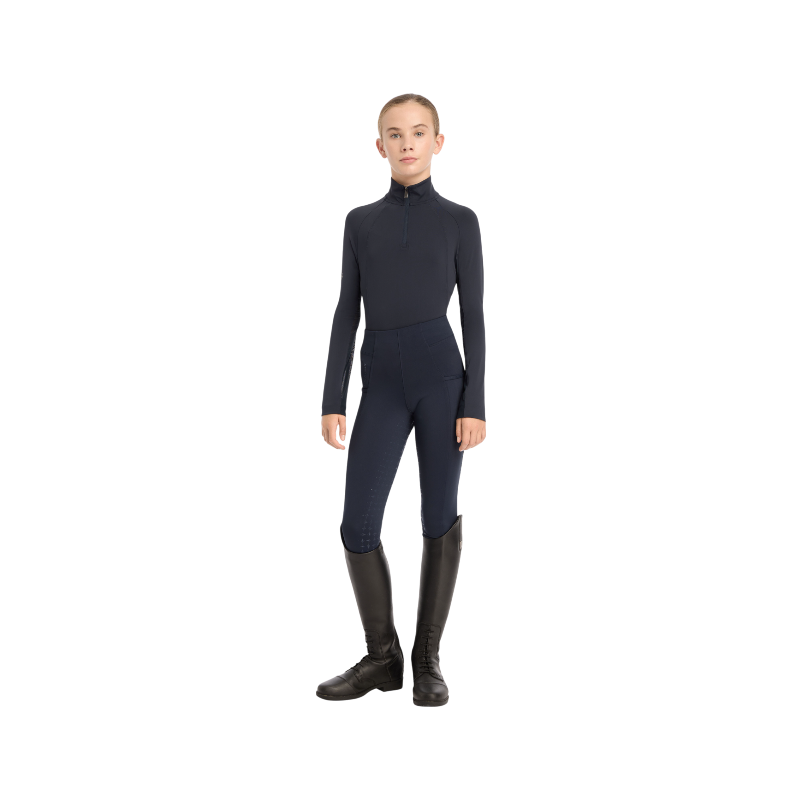 Lemieux - Baselayer manches longues fille Young Rider Hope marine | - Ohlala
