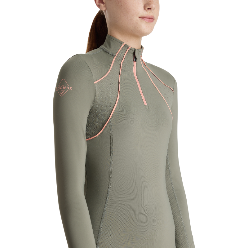Lemieux - Baselayer mesh enfant Young Rider Mia rosemary | - Ohlala