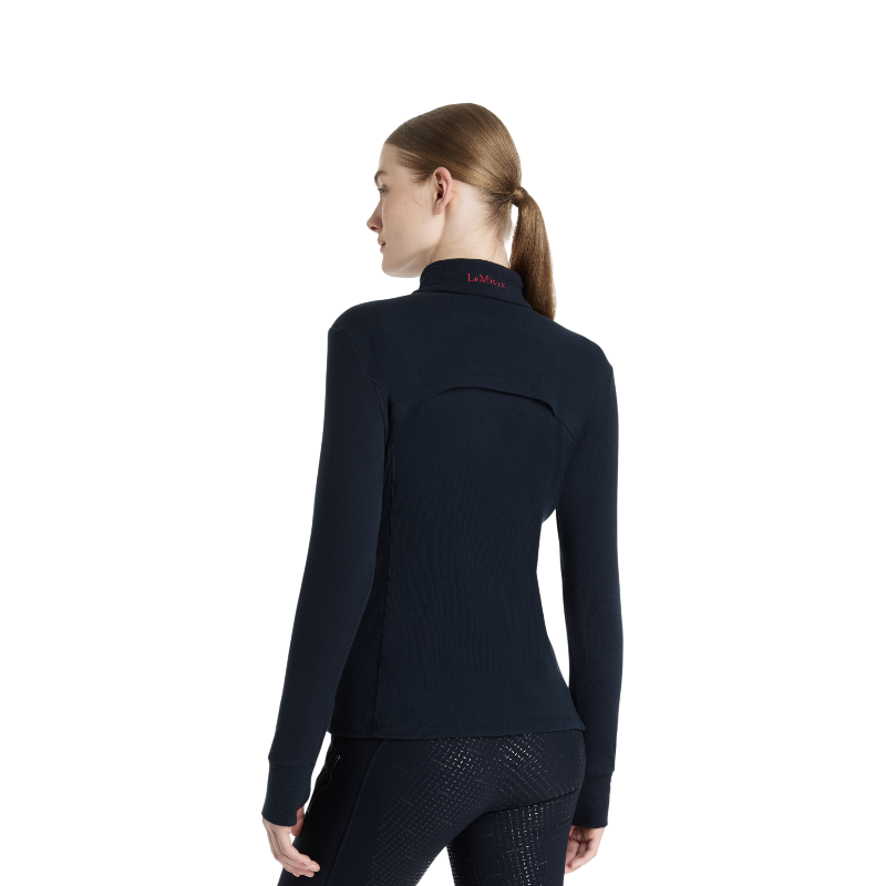Lemieux - Baselayer polaire à col zippé femme Frances marine | - Ohlala