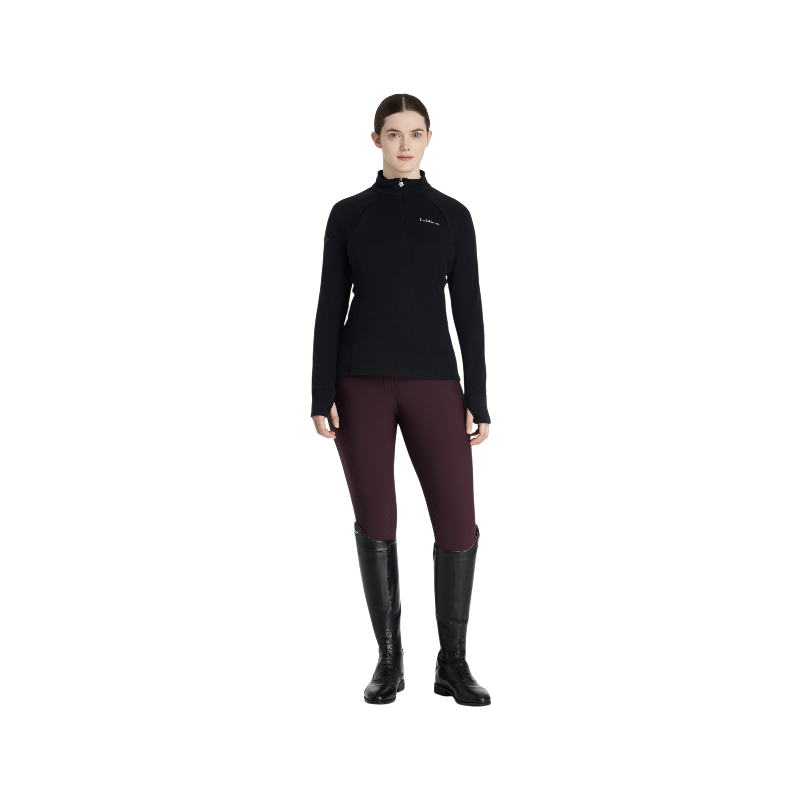 Lemieux - Baselayer polaire à col zippé femme Frances noir | - Ohlala