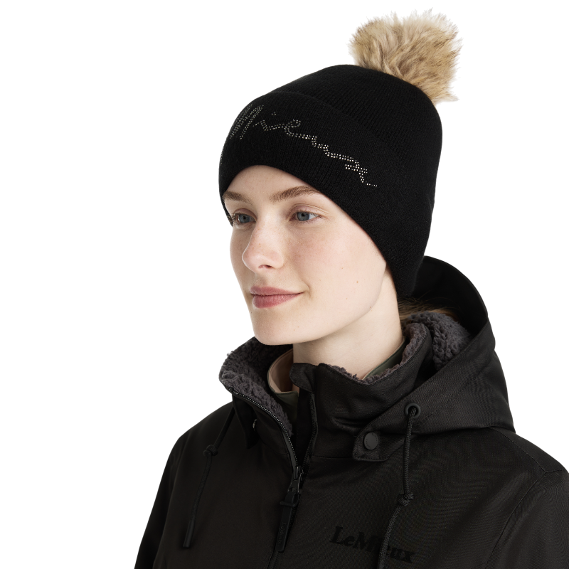 Lemieux - Bonnet femme Sparkle noir | - Ohlala