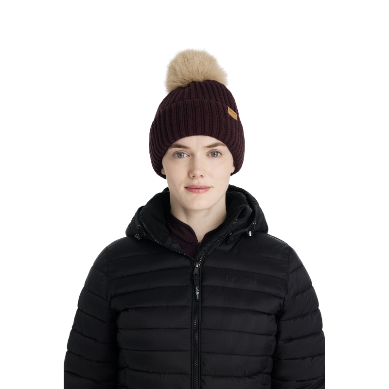 Lemieux - Bonnet femme côtelé Clara damson | - Ohlala