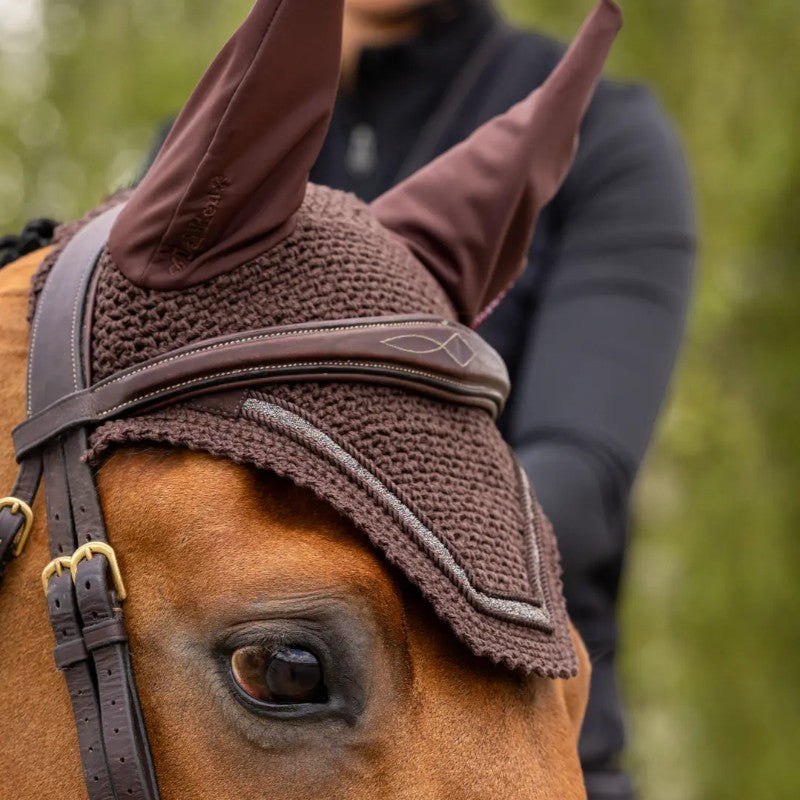 Lemieux - Bonnet pour chevaux Crystal marron | - Ohlala