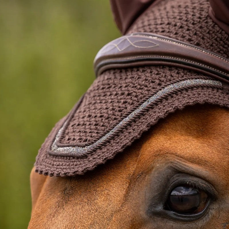 Lemieux - Bonnet pour chevaux Crystal marron | - Ohlala