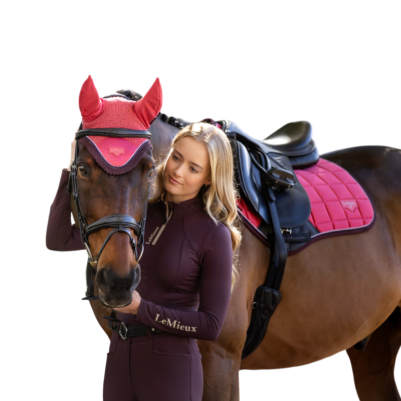LeMieux - Bonnet pour chevaux Loire cranberry | - Ohlala