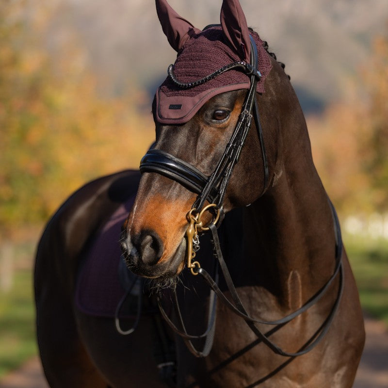 Lemieux - Bonnet pour chevaux anti-mouches Essence damson | - Ohlala