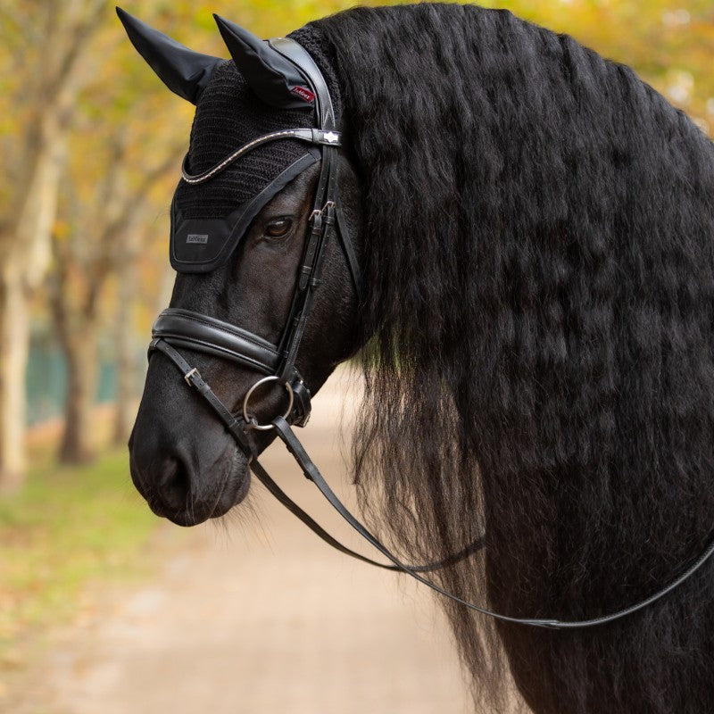 Lemieux - Bonnet pour chevaux anti-mouches Essence noir | - Ohlala
