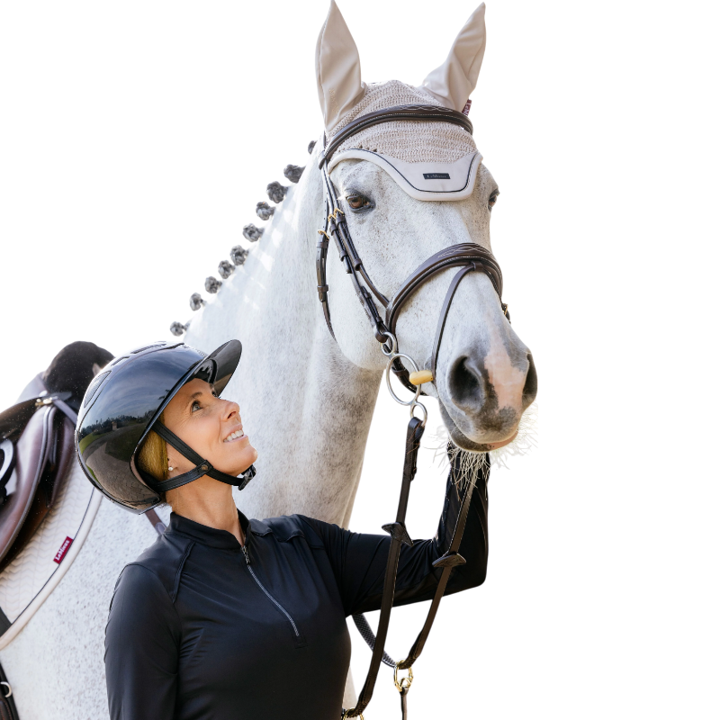 Lemieux - Bonnet pour chevaux anti-mouches Finesse stone | - Ohlala
