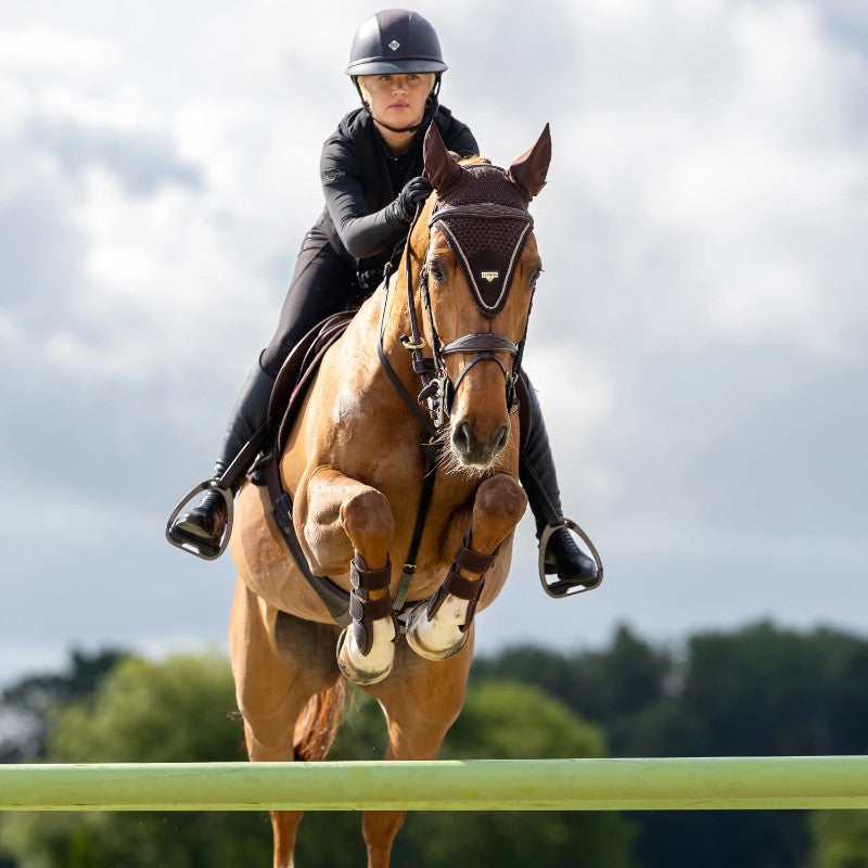 Lemieux - Bonnet pour chevaux long Puissance marron | - Ohlala