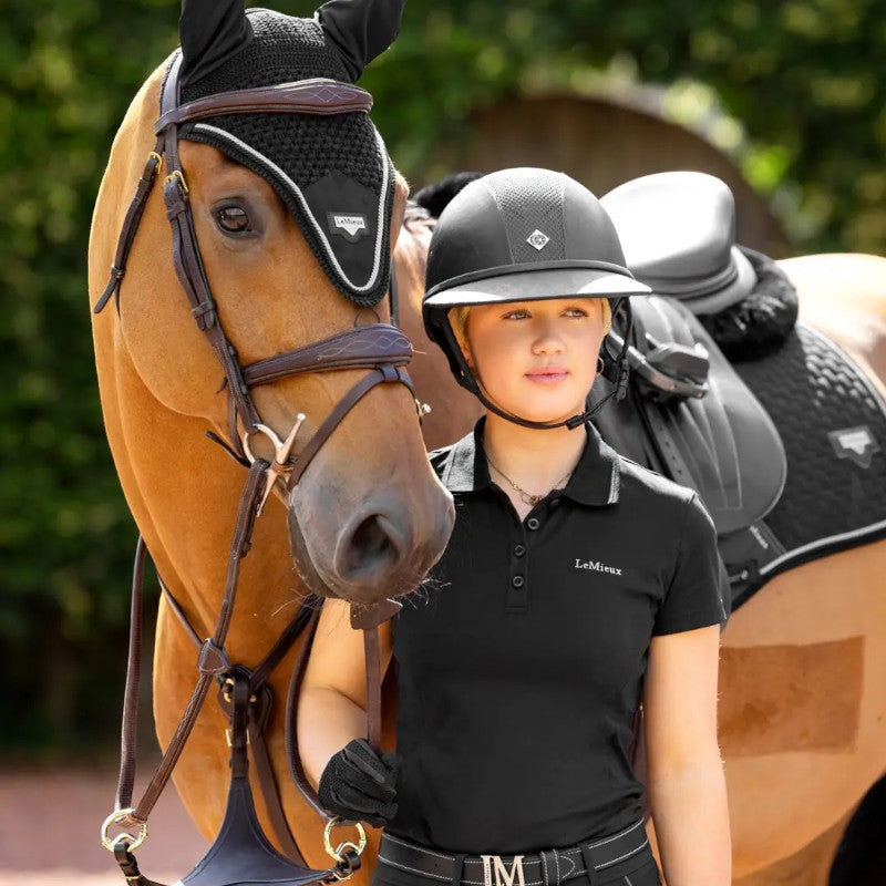 Lemieux - Bonnet pour chevaux long Puissance noir | - Ohlala