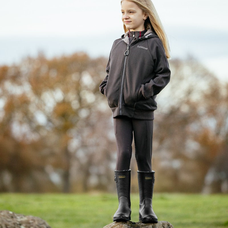 Lemieux - Bottes en caoutchouc enfant Young Rider Ultra Stride noir | - Ohlala