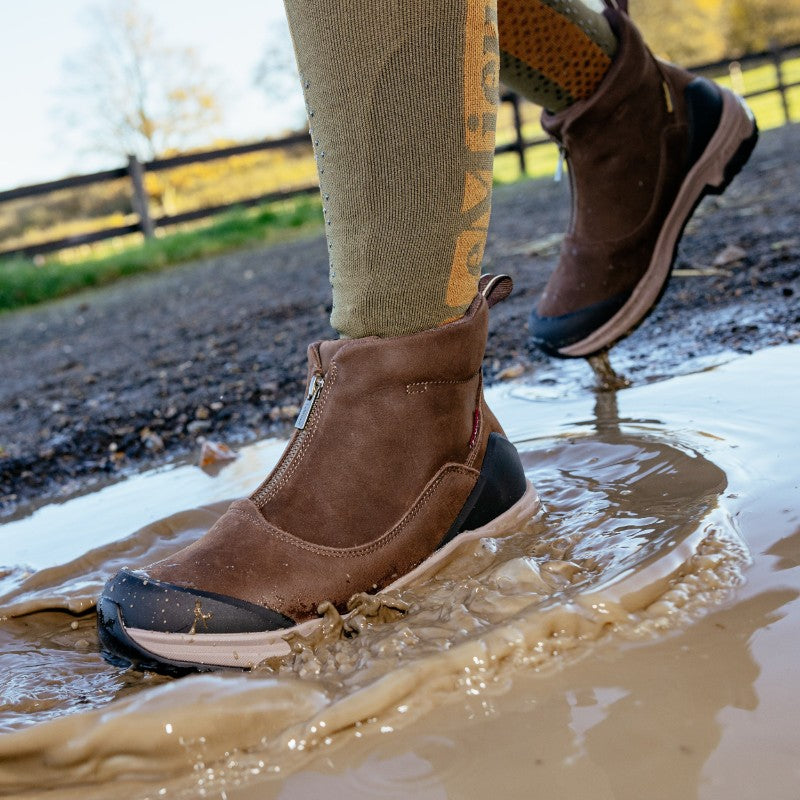Lemieux - Bottines Trex imperméables à fermeture éclair marron | - Ohlala