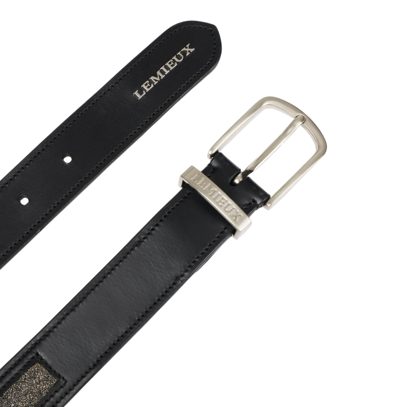 Lemieux - Ceinture Crystal inserts noir | - Ohlala