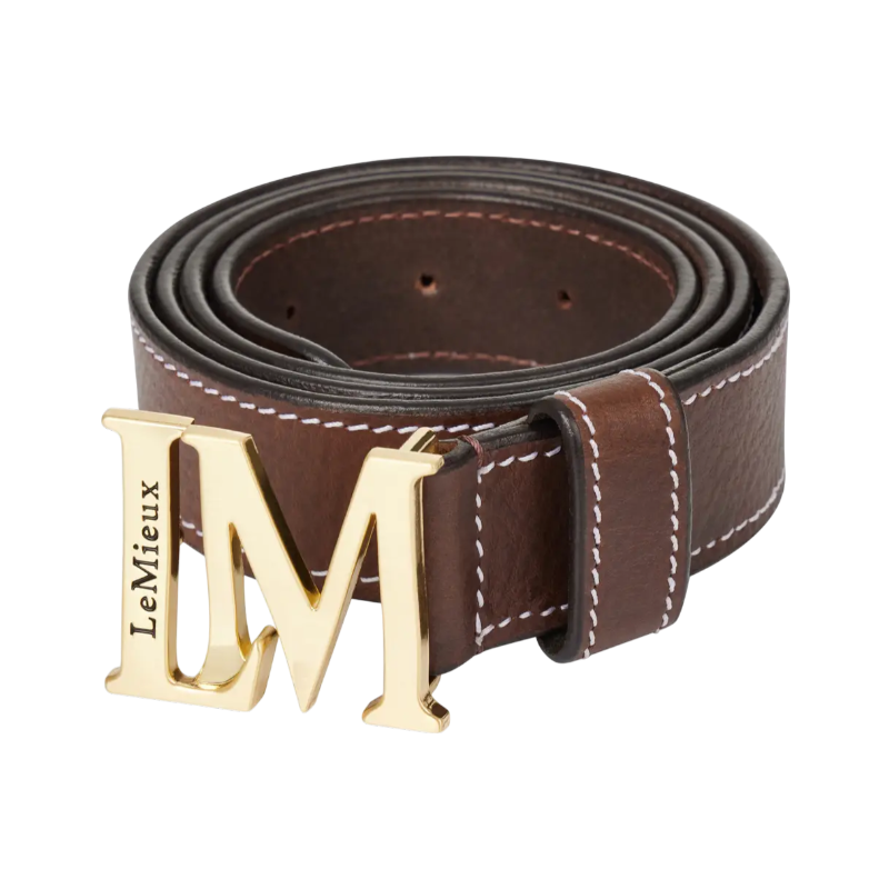 Lemieux - Ceinture unisexe Monogram marron | - Ohlala