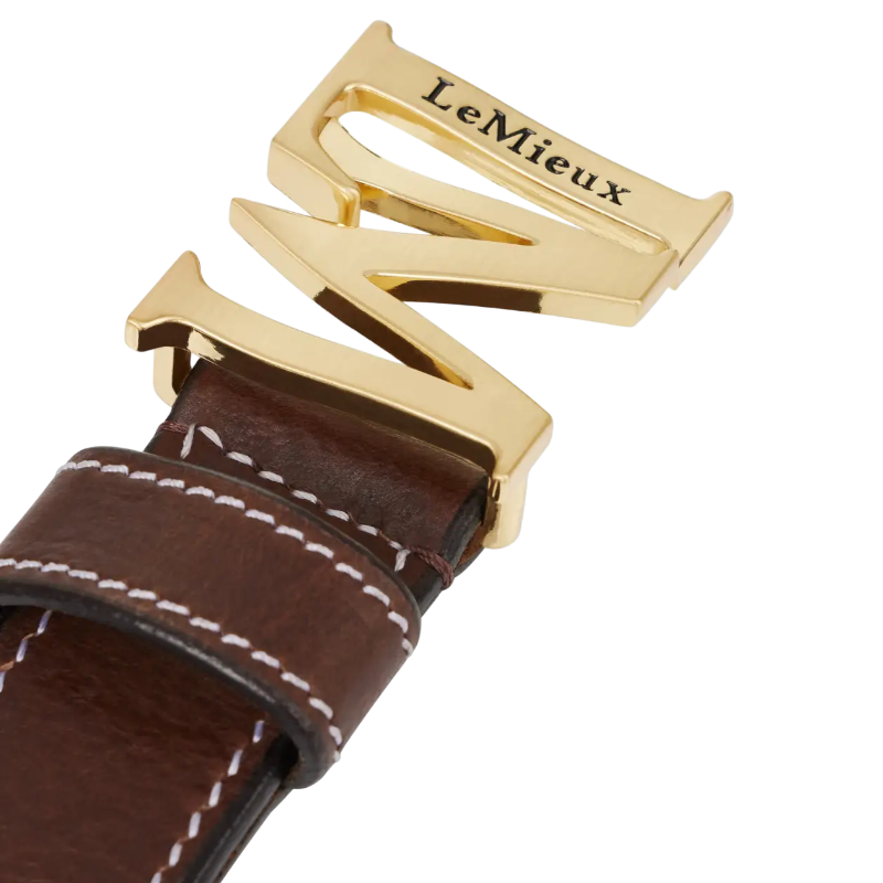 Lemieux - Ceinture unisexe Monogram marron | - Ohlala