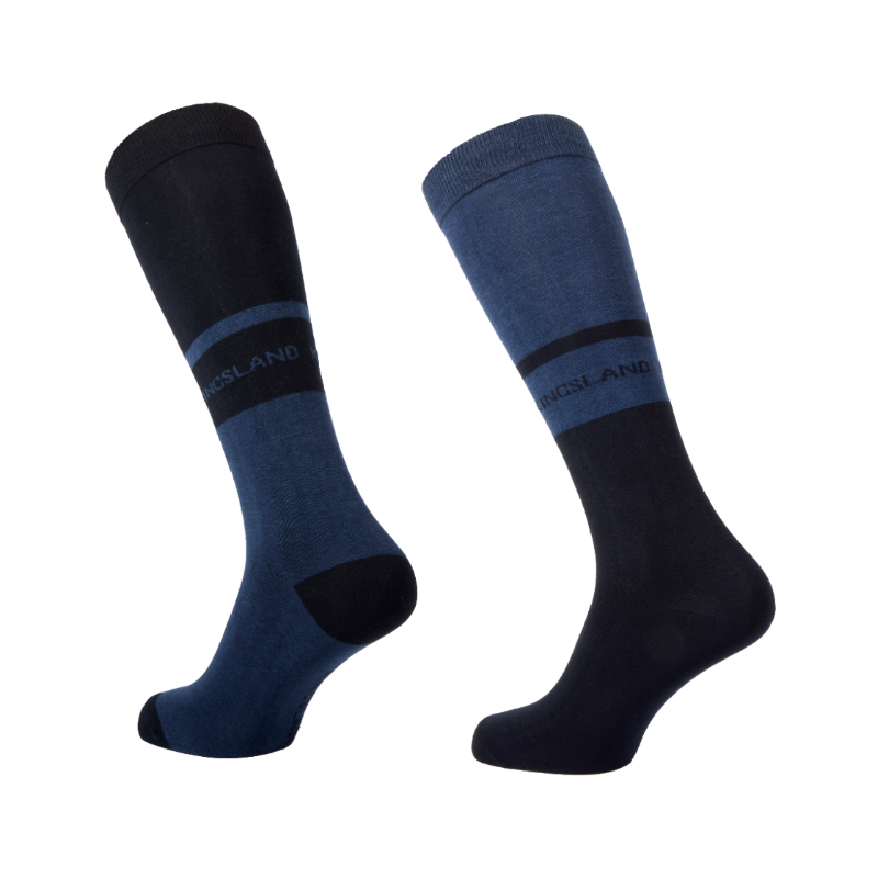 Kingsland - Chaussettes d'équitation KLMiko Coolmax (x2) blue sargasso sea | - Ohlala
