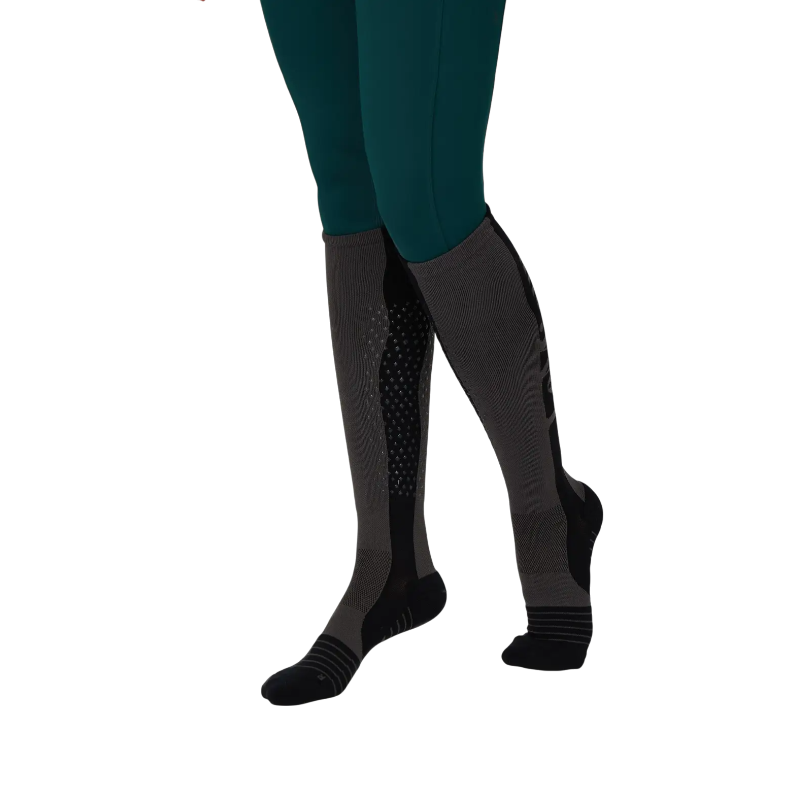 Lemieux - Chaussettes d'équitation junior Performance Silicone graphite | - Ohlala