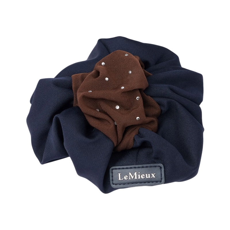 Lemieux - Chouchou Hair Net avec crystal marine/ brun | - Ohlala