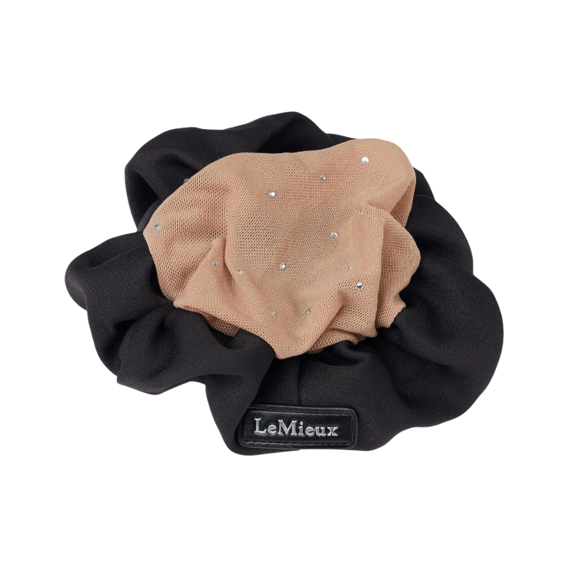 Lemieux - Chouchou Hair Net avec crystal noir/ blond | - Ohlala