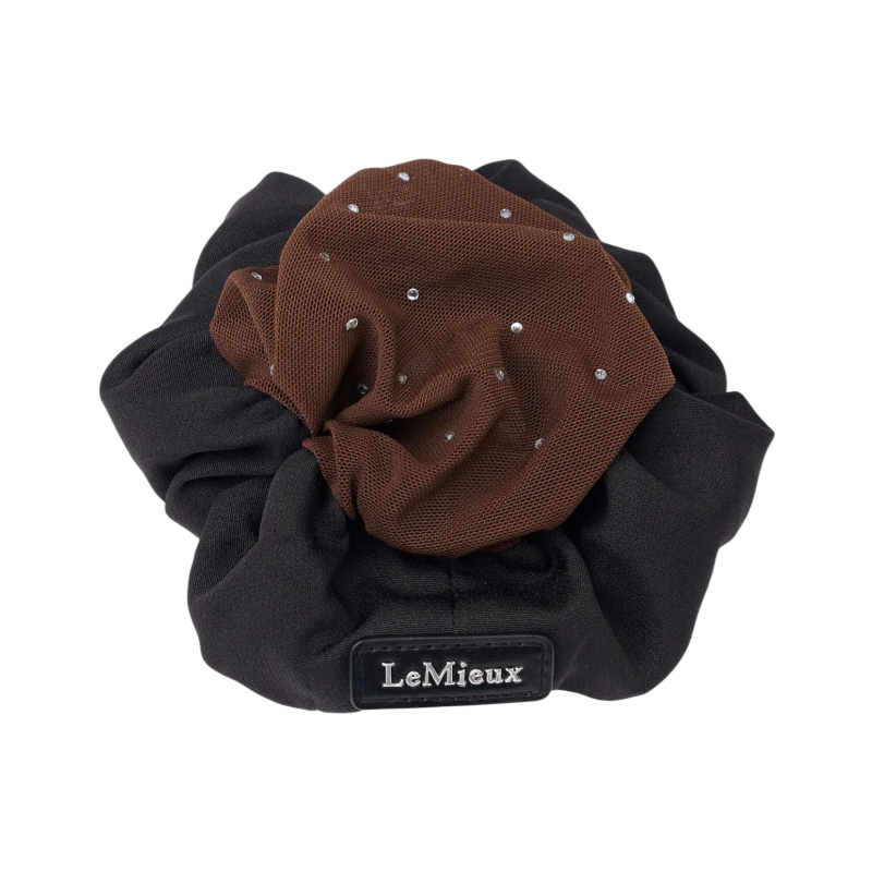 Lemieux - Chouchou Hair Net avec crystal noir/ brun | - Ohlala