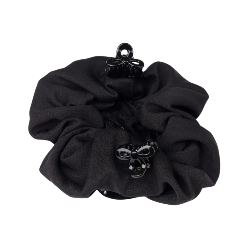 Lemieux - Chouchou Hair Net avec crystal noir/ noir | - Ohlala