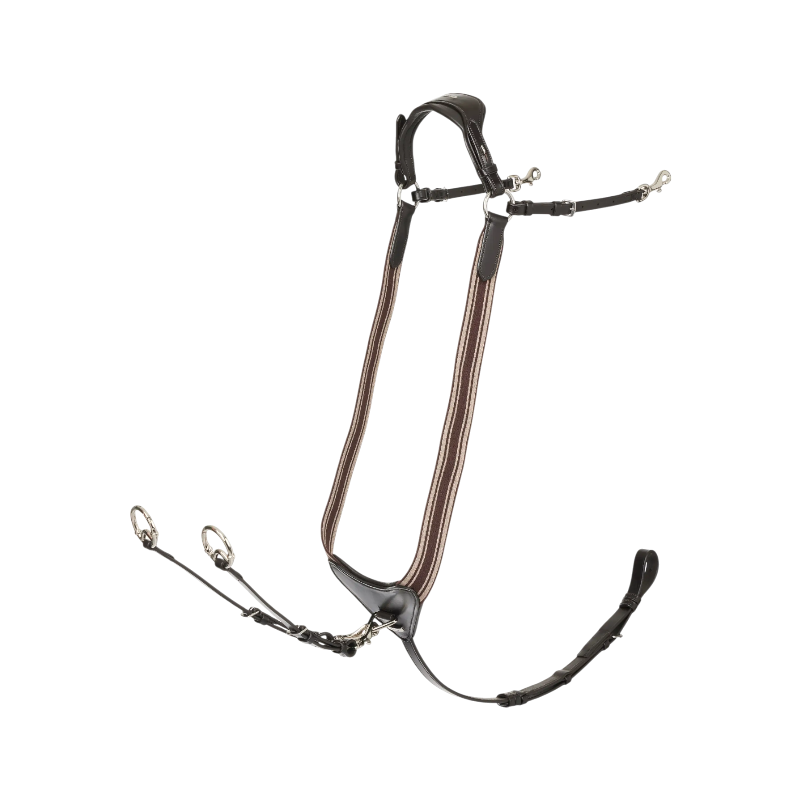 Lemieux - Collier de chasse avec élastique Arika marron/ argent | - Ohlala