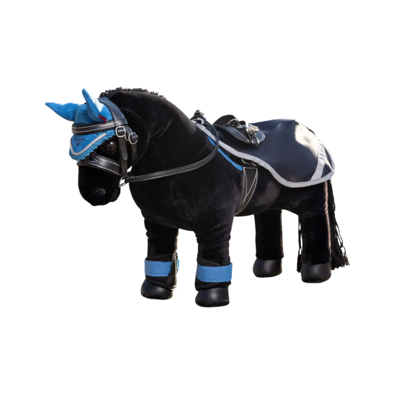 Lemieux - Couvre-reins pour Toy Pony marine/ gris | - Ohlala