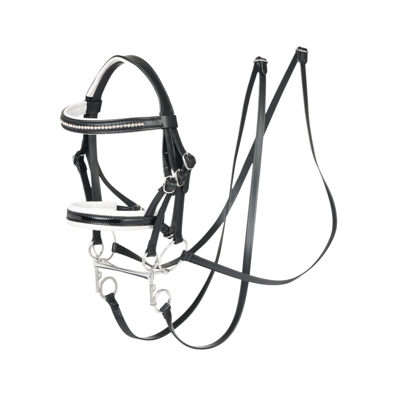 Lemieux - Double bride pour hobby horse noir | - Ohlala