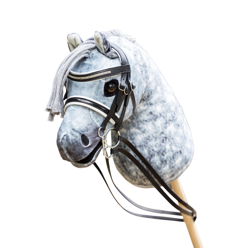 Lemieux - Double bride pour hobby horse noir | - Ohlala