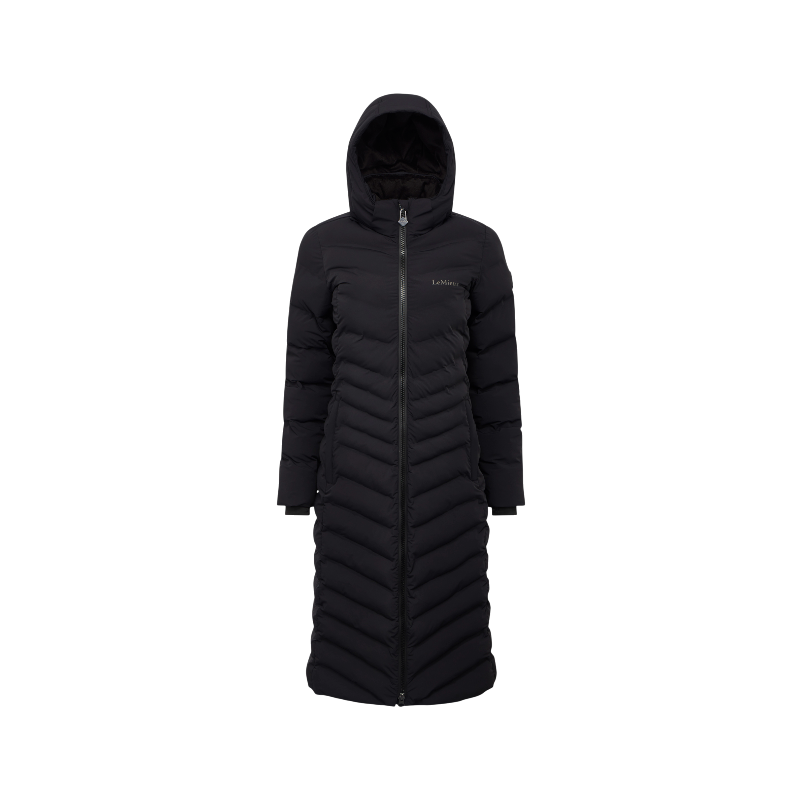 LeMieux - Doudoune matelassée imperméable longue femme Hayley noire | - Ohlala