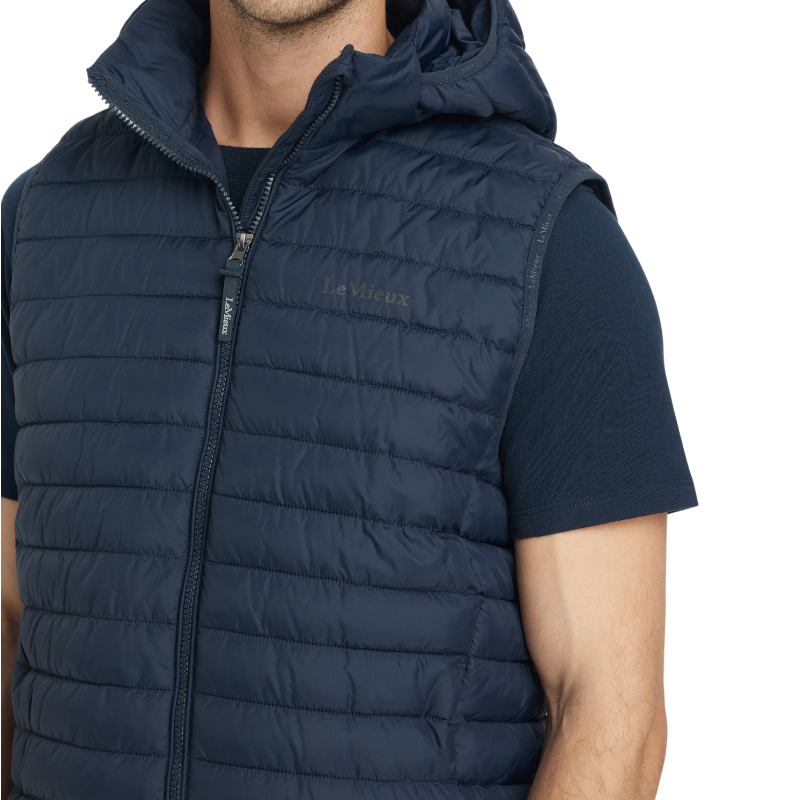 Lemieux - Doudoune sans manches à capuche homme marine | - Ohlala