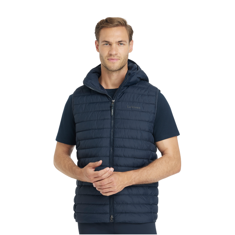 Lemieux - Doudoune sans manches à capuche homme marine | - Ohlala