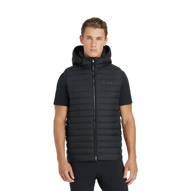 Lemieux - Doudoune sans manches à capuche homme noir | - Ohlala