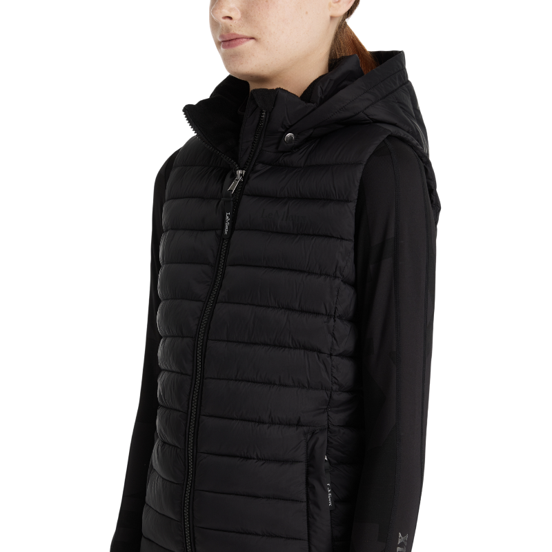 Lemieux - Doudoune sans manches enfant Young Rider Ruby noir | - Ohlala