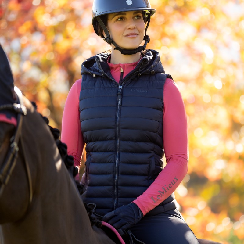 LeMieux - Doudoune sans manches femme Rose marine | - Ohlala