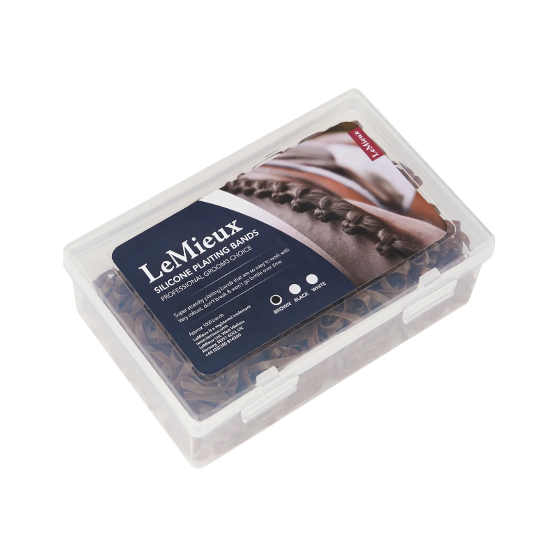 Lemieux - Élastiques silicone à pionter marron | - Ohlala