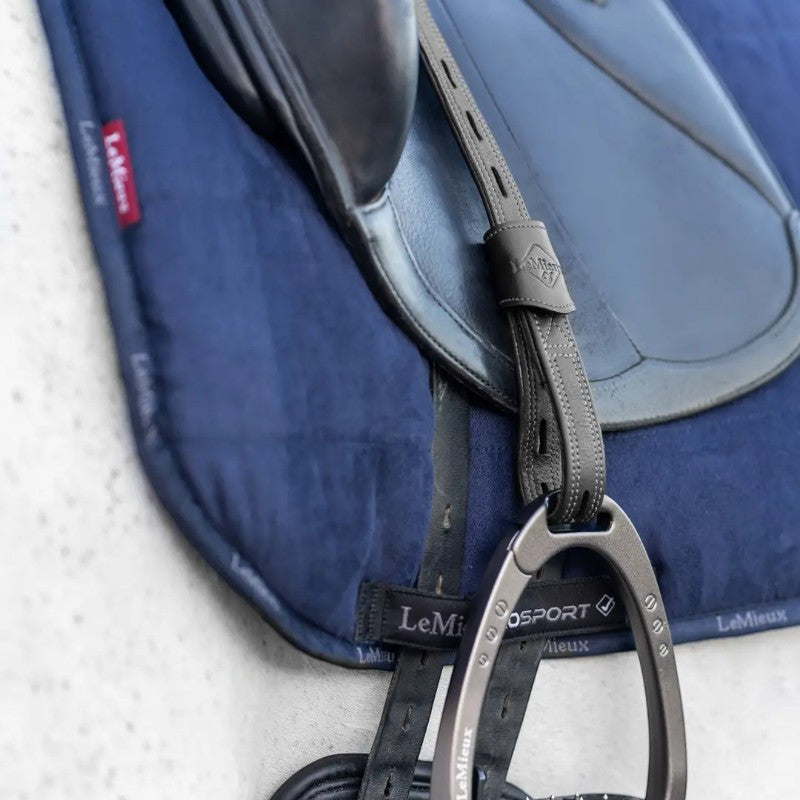 Lemieux - Étrivières en cuir Vector Close Contact noir | - Ohlala