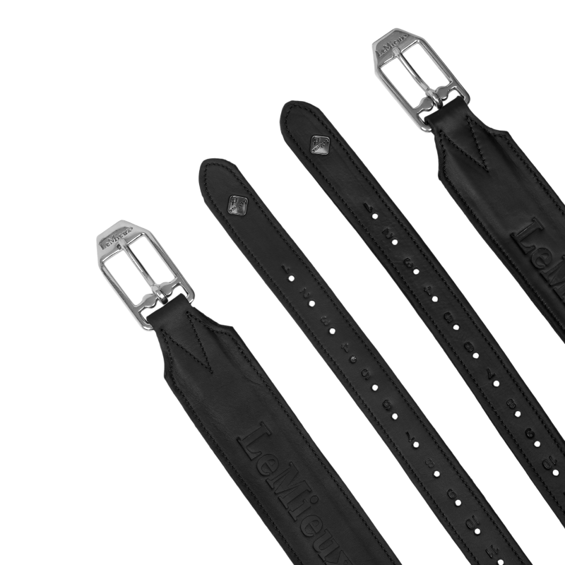 Lemieux - Étrivières en cuir Vector Pro noir | - Ohlala