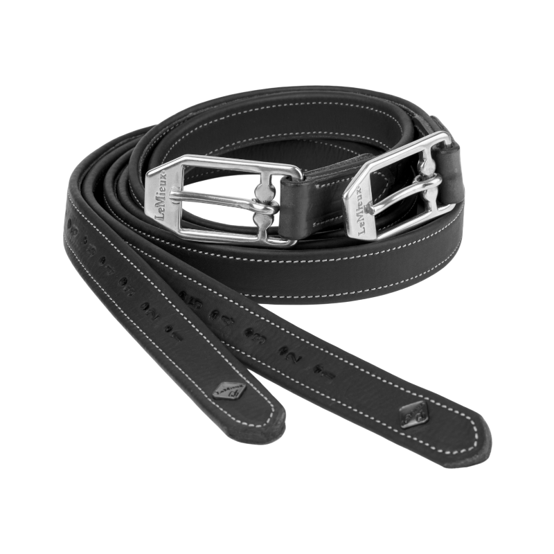 Lemieux - Étrivières en cuir Vector noir | - Ohlala