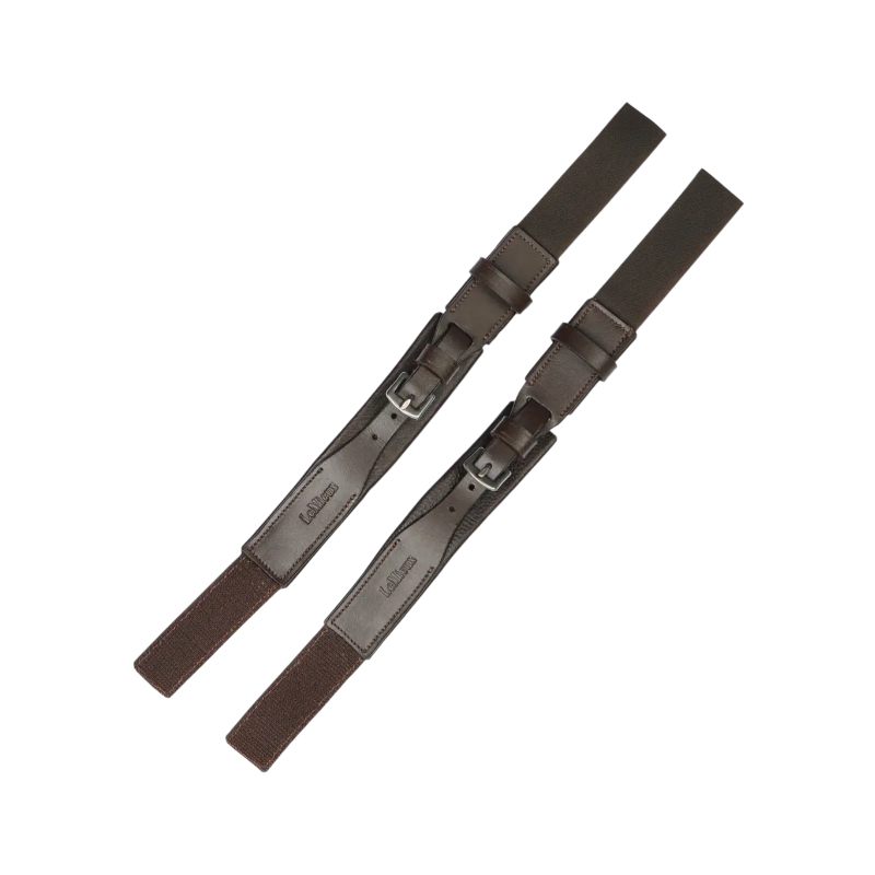 Lemieux - Fixe-chaussettes en cuir marron | - Ohlala