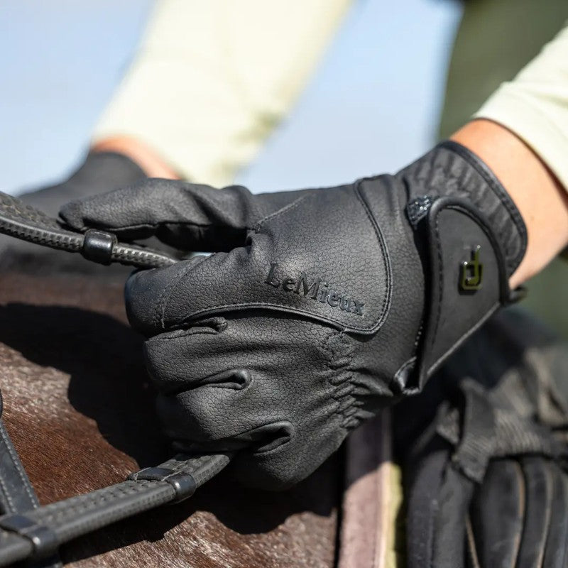 Lemieux - Gants d'équitation Close Contact noir | - Ohlala
