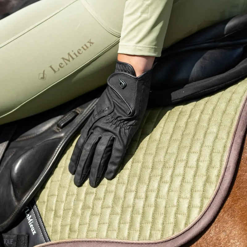 Lemieux - Gants d'équitation Close Contact noir | - Ohlala