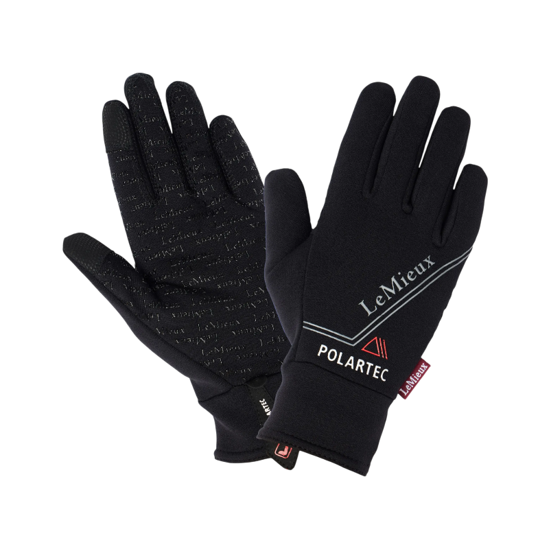 Lemieux - Gants d'équitation Polartec noir | - Ohlala